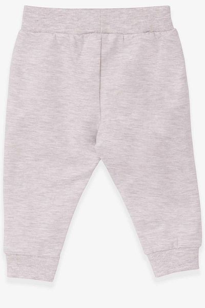 Breeze Baby Girl Sweatpants Cat Printed 6 Months-2 Years, Beige Melange