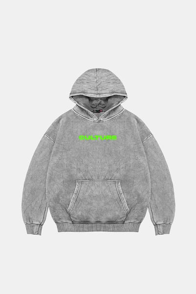 Sekizbiraltı Culture Ethnic Printed Oversize Unisex Premium Washed White Hoodie