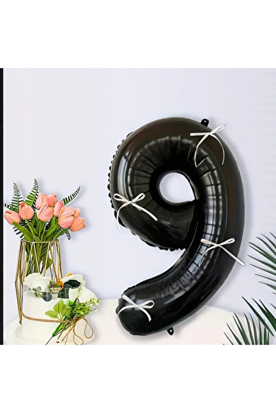 Partifabrik بالون أسود على شكل فيونكة - خيار العمر