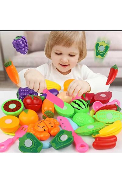 Hepsilazım Meyve Sebze Kesilen Oyuncak Mutfak Set 24 Parça