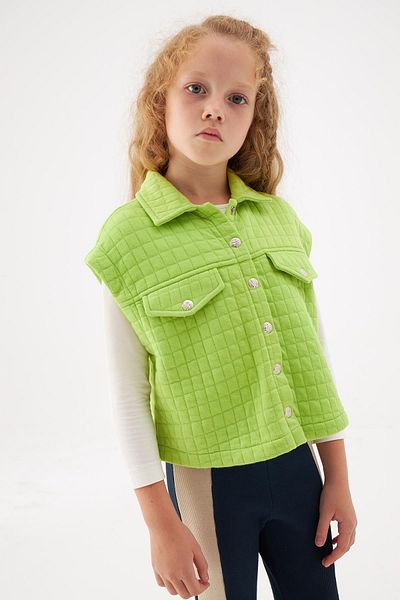 Tyess Bg Store Girl Green Vest 22Fw0Tj4714