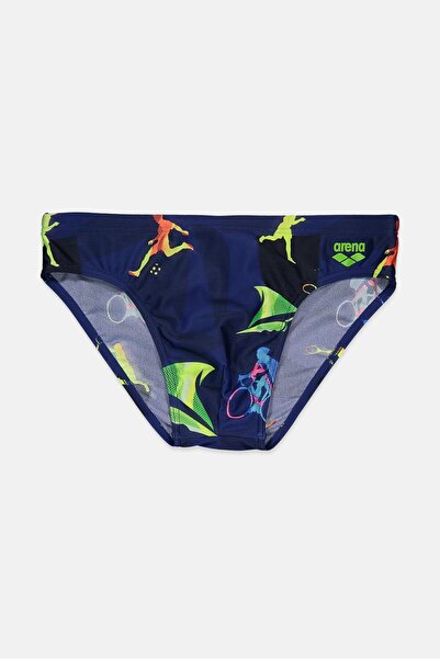 ARENA Men Allover Print Drawstring Swimwear Brief, Multicolor