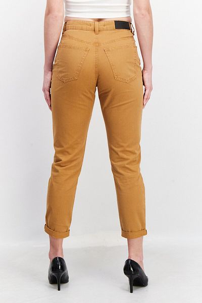 edc Women Regular Fit Solid Chino Pants, Light Brown