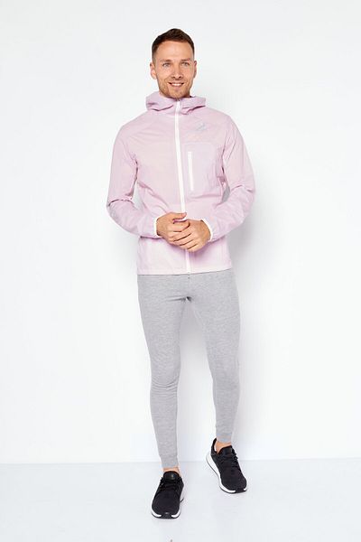 adidas Men Sportswear Fit Long Sleeve Hooded Training Jacket, Pink
