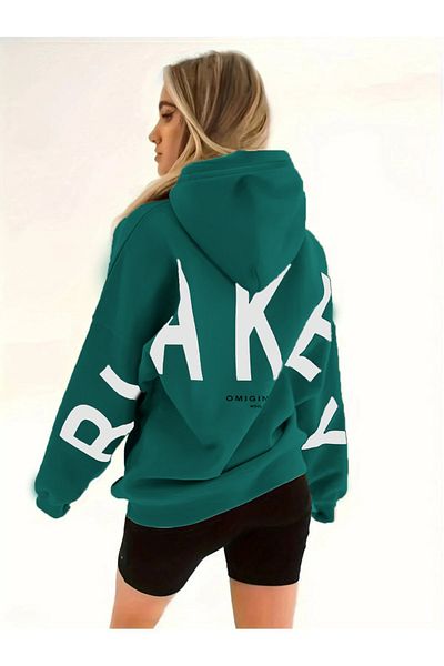 Machetta Μπλούζα με στάμπα Blake Unisex Oversize με κουκούλα - Plus Size