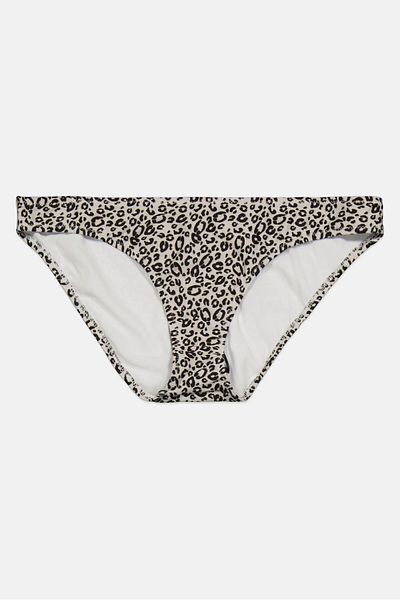 DOROTHY PERKINS Women Animal Print Bikini Bottom, Black