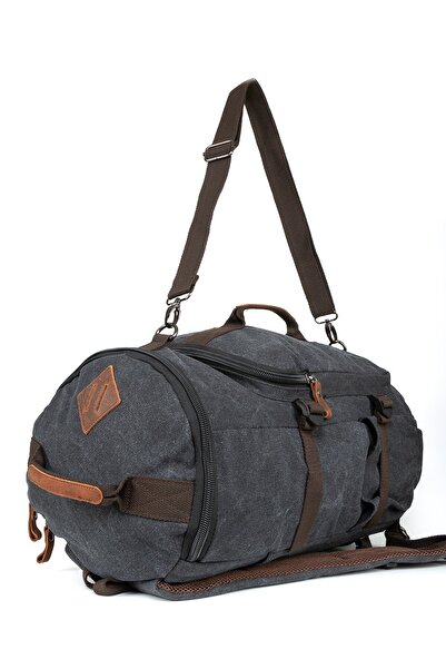 Necati Çanta Sırt Çantası Ve Valiz Çantası : Iki Işlev, Bir Kanvas Kumaş Çanta Siyah