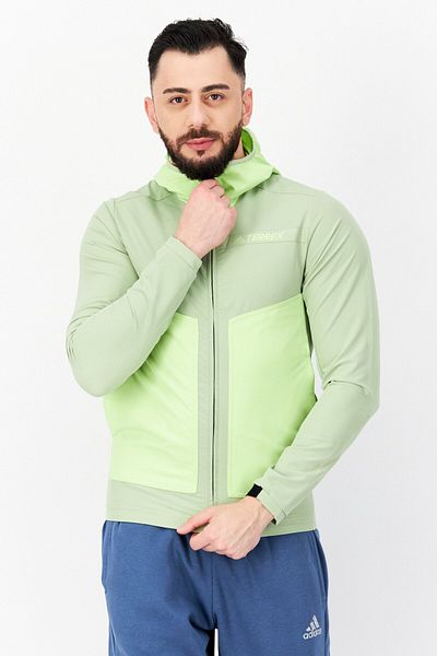 adidas Men Sportswear Fit Training Softshell Jacket, Lime Green
