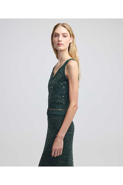 İpekyol Strappy Knitwear with Sequins Embroidery
