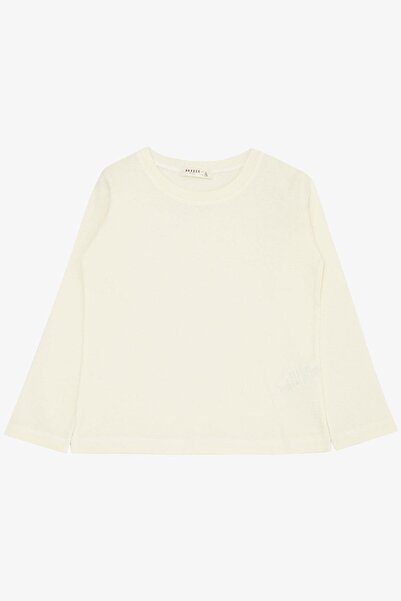 Breeze Μακρυμάνικο μπλουζάκι για αγόρι σε κρεμ χρώμα - 4-8 ετών