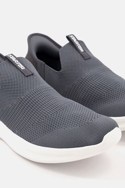 Starter Men Slip On Closed Toe Sports Shoes, Dark Grey