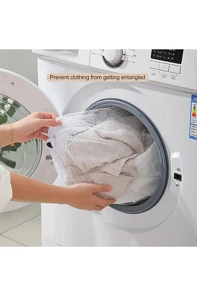 DANİSKA 1Pc Durable Polyester Mesh Laundry Bag Machine Washable for College Dorms & Travel