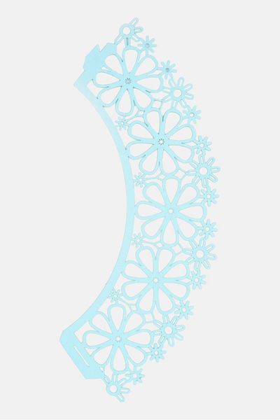 iBiLi 10 Pieces Cupcake Wrapper Set 24 X 11 X 1 Cm, Turquoise