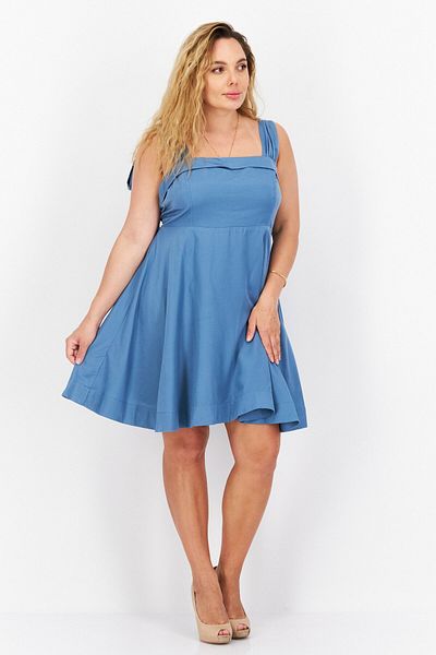 Bcbgeneration Women Plain Mini Dress, Classic Blue