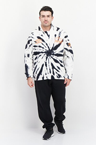 UMBRO Men Sportswear Fit Aries Tie Dye Outdoor Sweatshirt, White Combo