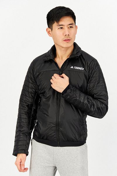 adidas Men Sportswear Fit Long Sleeve Outdoor Jackets, Black