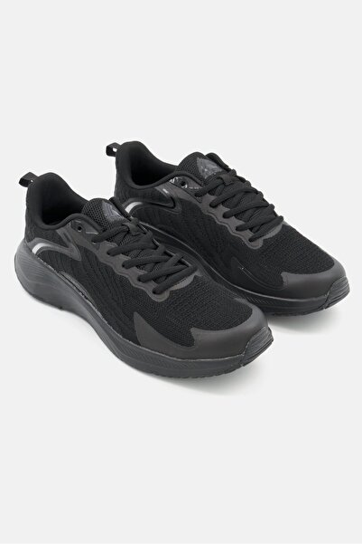 RBX Men Lace Up Light Weight Running Shoes, Black