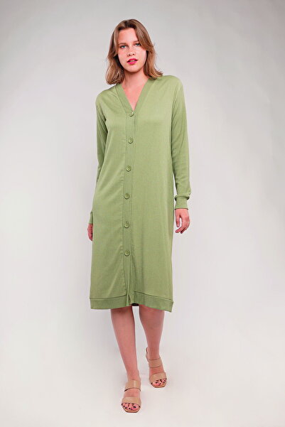 GABRİA Gabria Front Button Seoul Long Cardigan