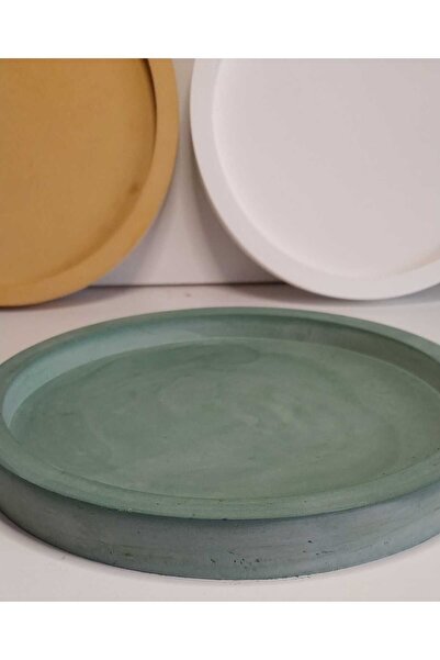 KARRA Yuvarlak 20 Cm Beton Tepsi