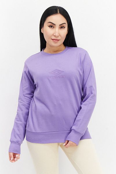 UMBRO Women Sportswear Fit Outdoor Fleece Sweatshirt, Purple