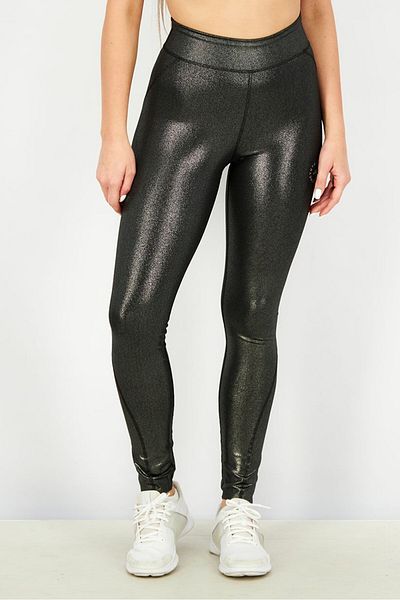 adidas Women Sportwear Fit Training Tights, Silver and Black