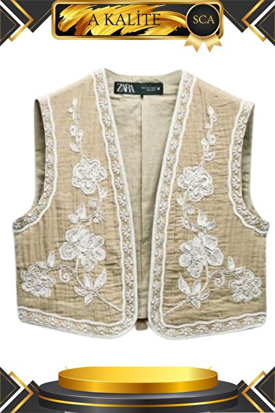 SCA Vest with Ethnic Pattern