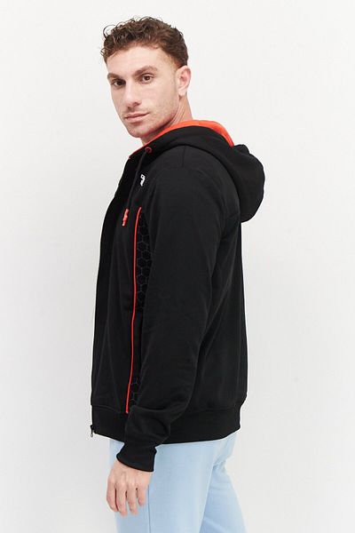 Gears of War Men Hooded Graphic Print Long Sleeves Sweatshirts, Black
