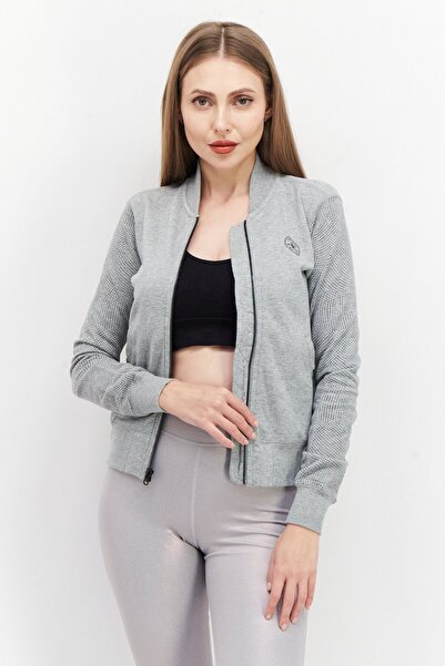 Converse Women Sportswear Fit Full Zip Training Sweatshirt, Grey