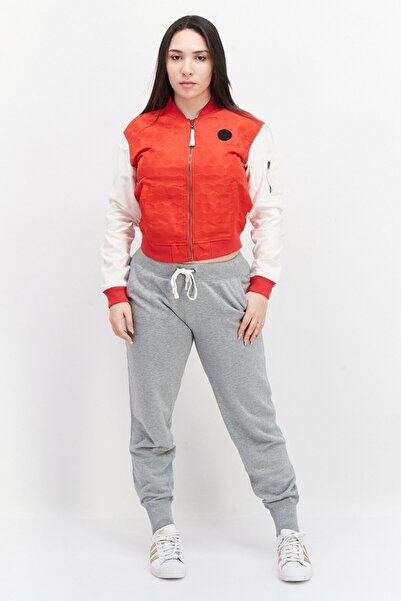 Converse Women Sportswear Fit Long Sleeves Walking Jacket, Red