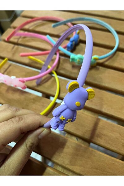 EyER Shoping Coroană de os violet cu figurină de urs