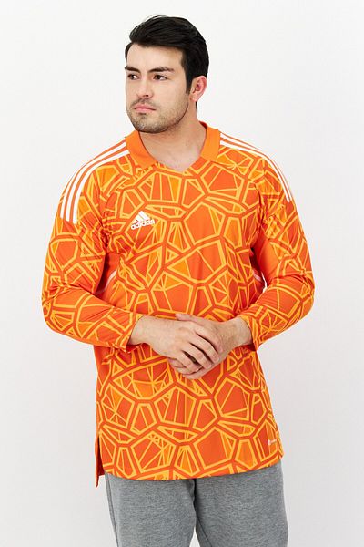adidas Men Sportswear Fit Long Sleeve Training Jersey, Orange Combo