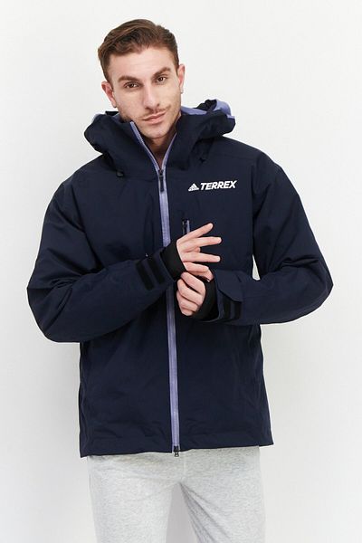 adidas Men Sportswear Fit Resort 3 In 1 Hooded Jacket, Dark Navy Blue