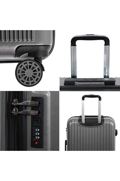 Biggdesign Medium Size 24" Ocean Gray Suitcase