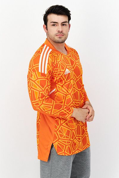 adidas Men Sportswear Fit Long Sleeve Training Jersey, Orange Combo