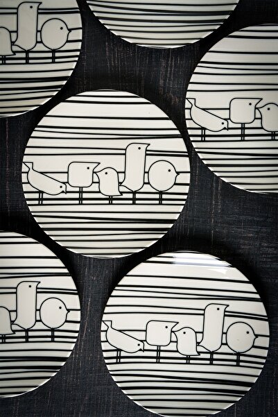 ChiChi HOME Nido 6 Parça Porselen Pasta Seti 19 cm