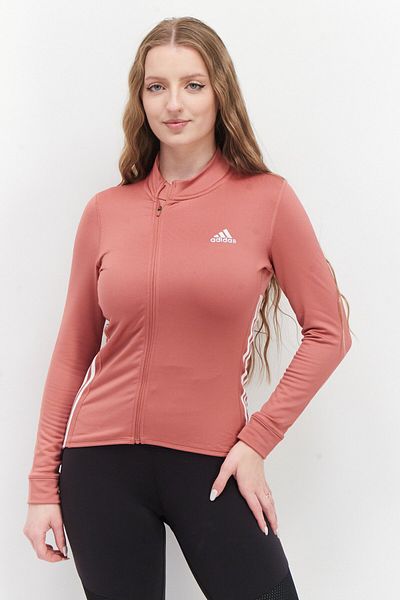 adidas Women Sportswear Fit Brand Logo Training Jacket, Blush Pink