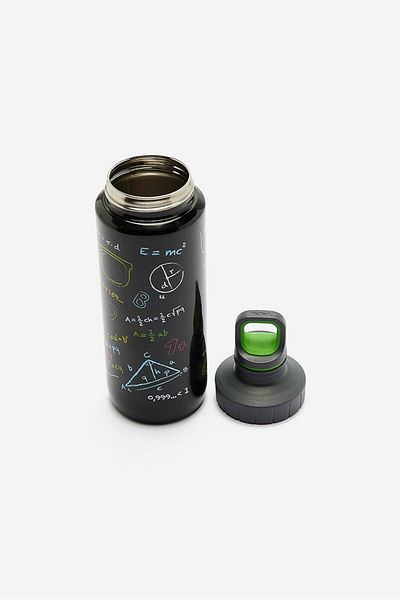 TEFAL Nerds Flask Light Steel Bottle 0.6l 6 L X 24 H Cm, Black Combo