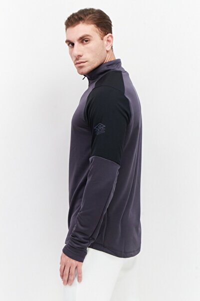 umbra Men Sportswear Fit Long Sleeve Brand Logo Training Sweatshirts, Black Combo