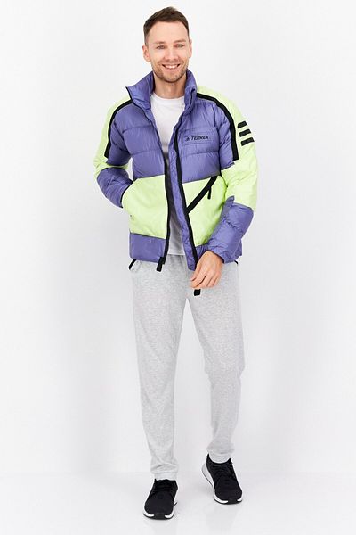 adidas Men Sportswear Fit Long Sleeve Outdoor Jacket, Light Purple