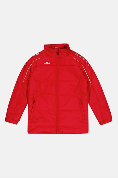 JAKO Kids Boy Sportswear Fit Brand Logo Sport Jacket, Red