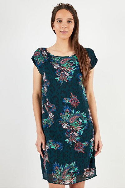 ONE STEP Women Floral Print Mini Dress, Cedar