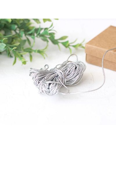 Partifabrik Silver Color Gift Packing Lanyard 5 Meters