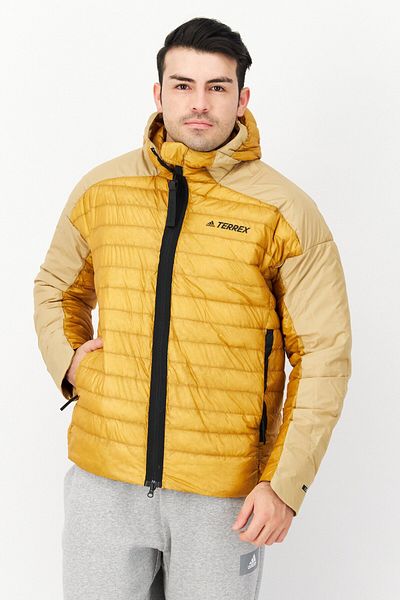adidas Men Sportswear Fit Outdoor Puffer Jacket, Mustard