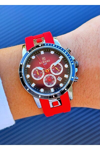 Reward Kırmızı Silikon Kordon Erkek Kol Saati