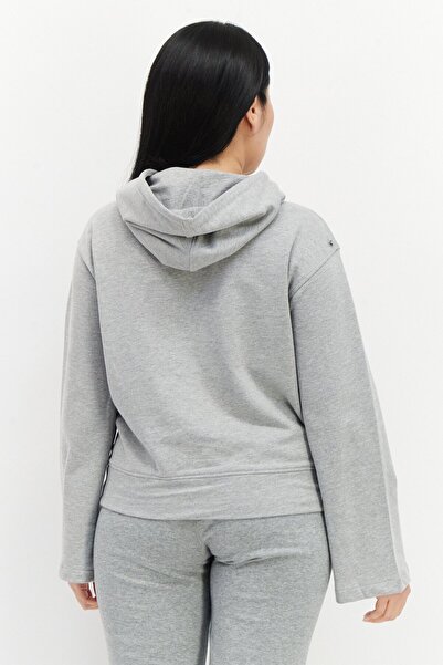 UMBRO Women Sportswear Fit Brand Logo Training Hoodies, Grey