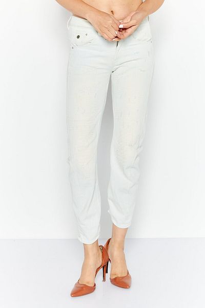 G-STAR RAW Women Boyfriend Fit Mid Waist No Stretch Jeans, Acid Blue