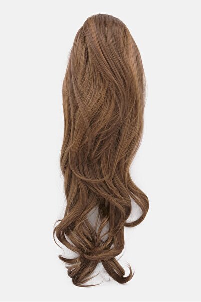 Hershesons وصلة شعر إضافية طويلة وفورية بمشبك لتثبيت الشعر، لون بني موكا