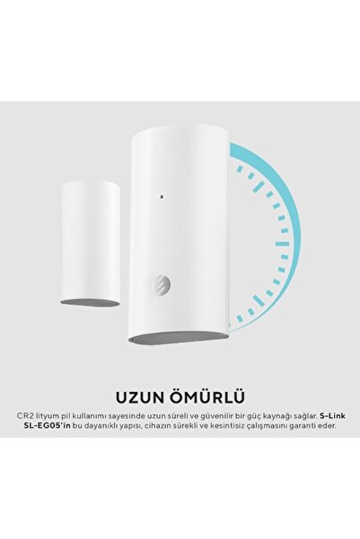 S-LINK Akıllı Kapı ve Pencere Sensörü Wi-Fi Mobil Uygulama Bluetooth Akıllı E...