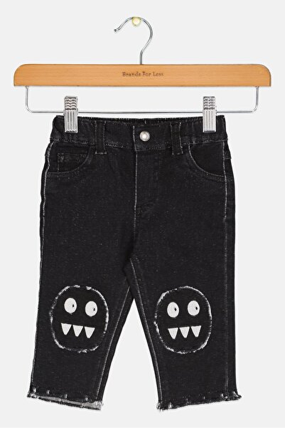 FIRST IMPRESSIONS Yürümeye Başlayan çocuk Erkek Nakışlı Pantolon, Siyah