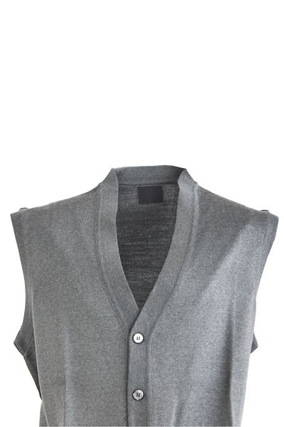 Oppland Men's V-Neck Buttoned Pocket Classic Model Comfortable Cut Full Pattern Woolen Woven Vest